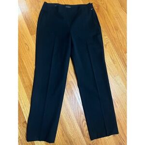 Talbots Heritage black side zip dress pants Flat front 4